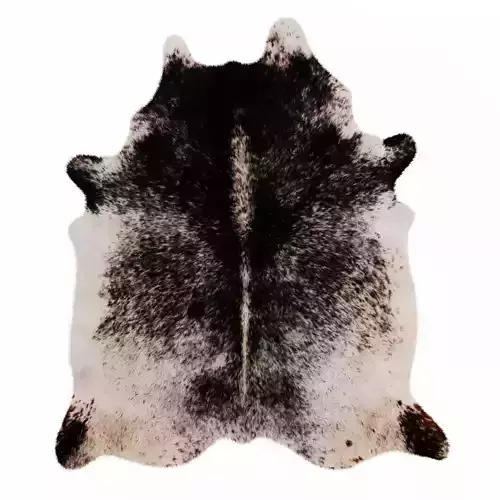 Black And White Cow Hide Rug 3D model