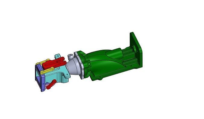 Boat Reversible Water Jet Drive 28 mm  3D print model