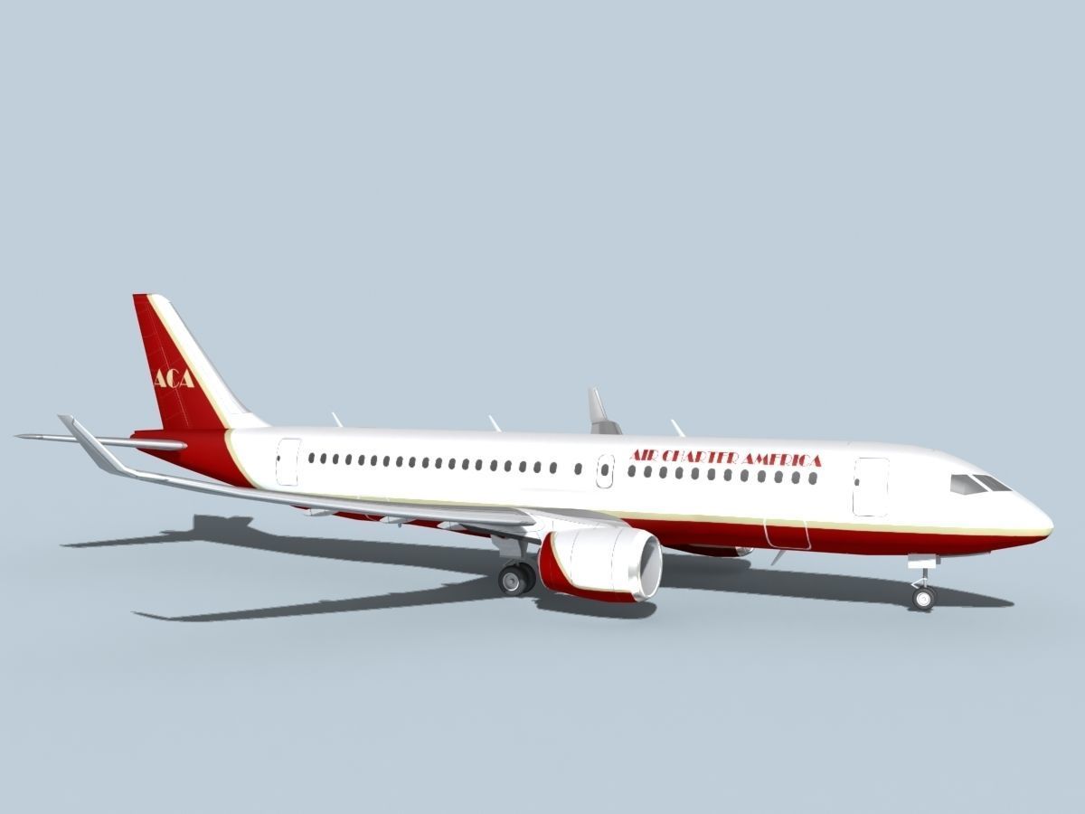 Bombardier CS100 Air Charter America 3D model_3