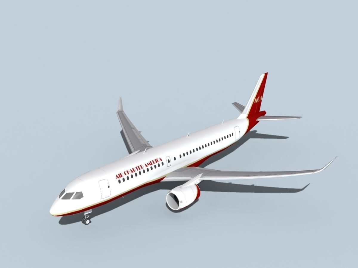 Bombardier CS100 Air Charter America 3D model_10