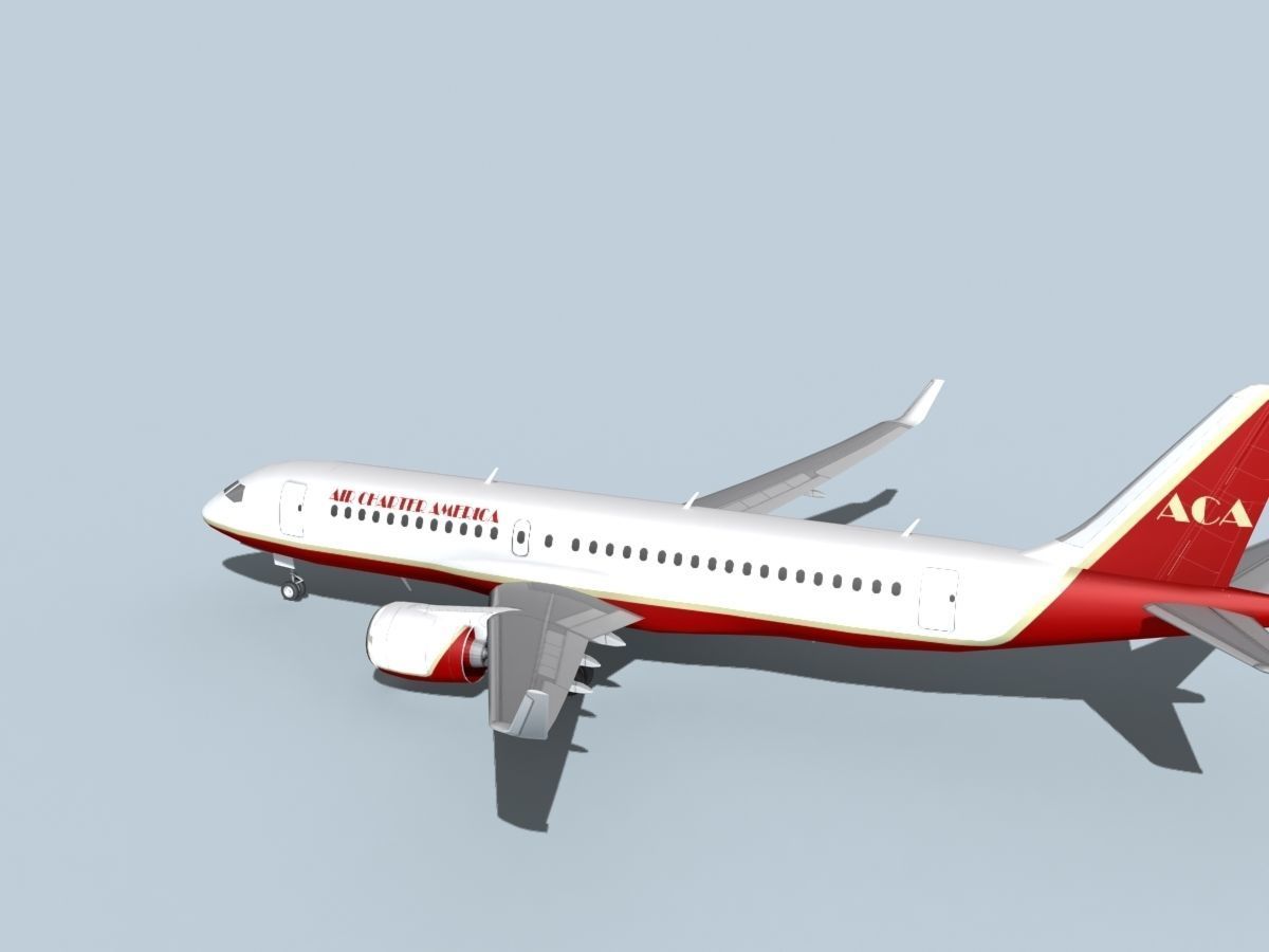 Bombardier CS100 Air Charter America 3D model_8