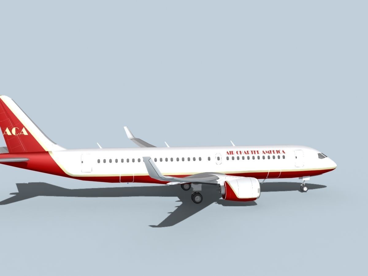 Bombardier CS100 Air Charter America 3D model_4