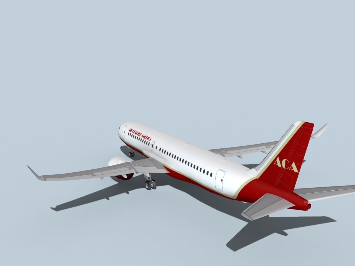 Bombardier CS100 Air Charter America 3D model_7