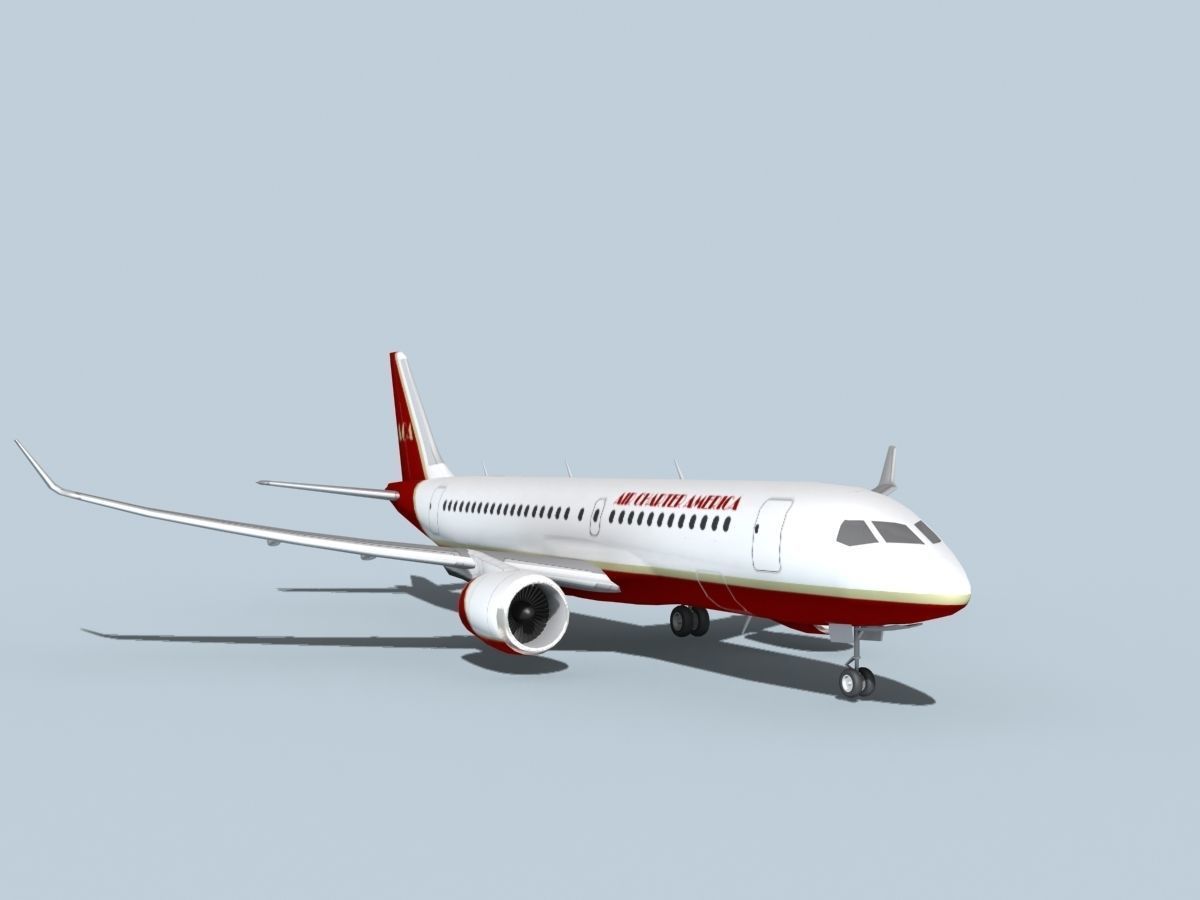 Bombardier CS100 Air Charter America 3D model_2