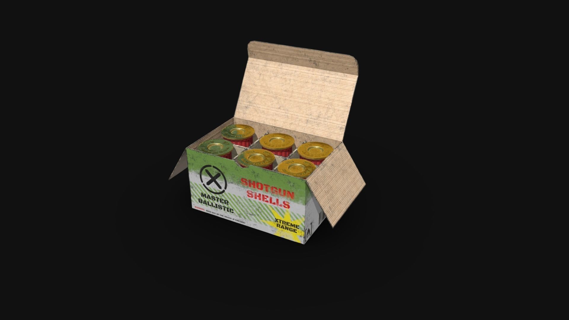 Ammo Pack  PBR  VR AR Ready Low-poly 3D model_2