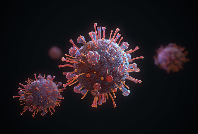 Corona Virus 3D model