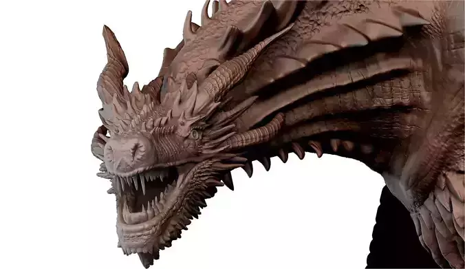 Drogon posed printable model 3D print model 3D print model