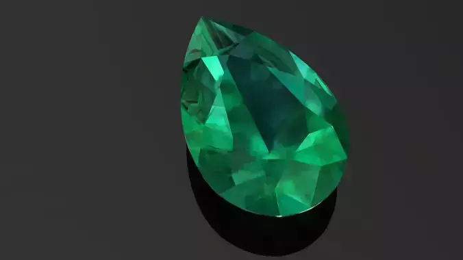 Emerald Pear shape 3d model