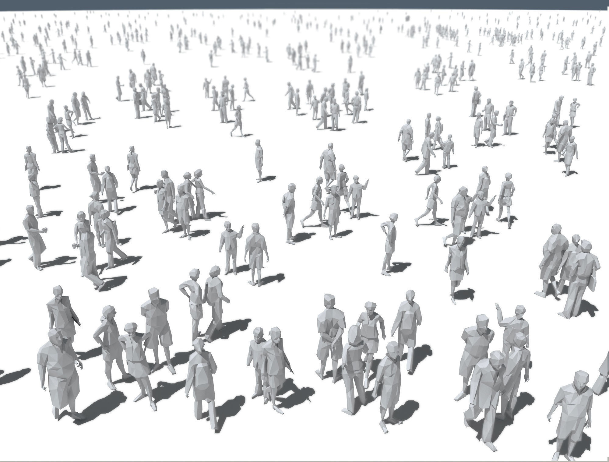 Low Poly People Pack Low-poly 3D model_2