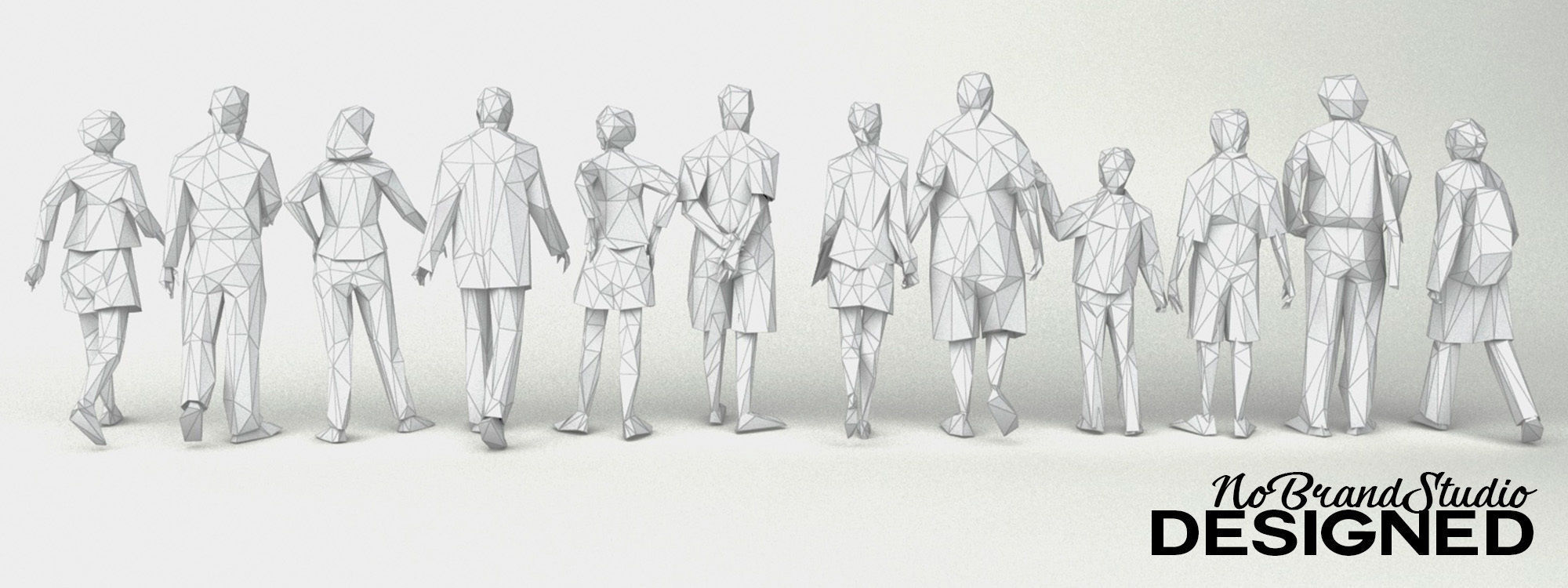 Low Poly People Pack Low-poly 3D model_5