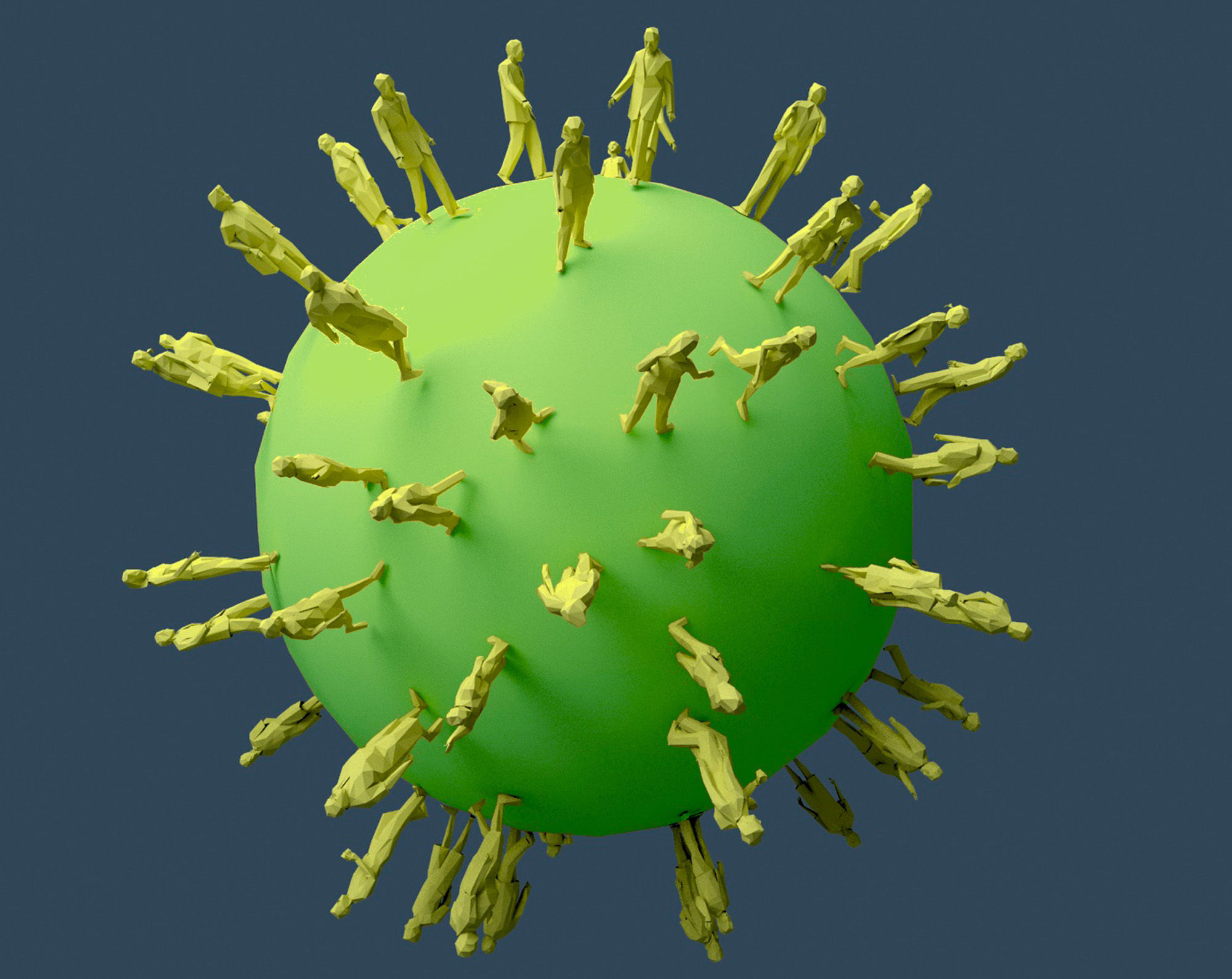 Low Poly People Pack Low-poly 3D model_3