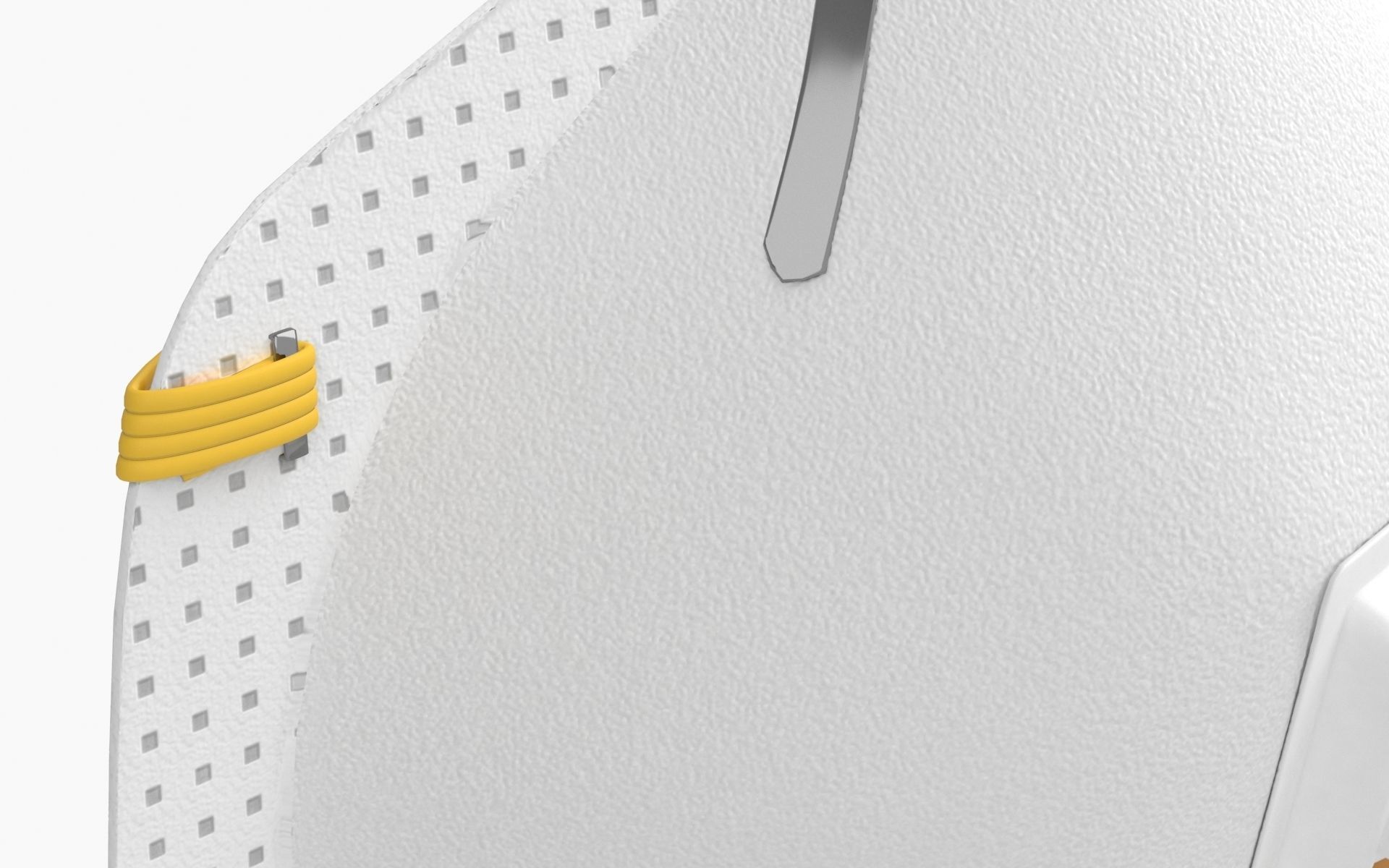 Mask Particulate Respirator 8511 Low-poly 3D model_12