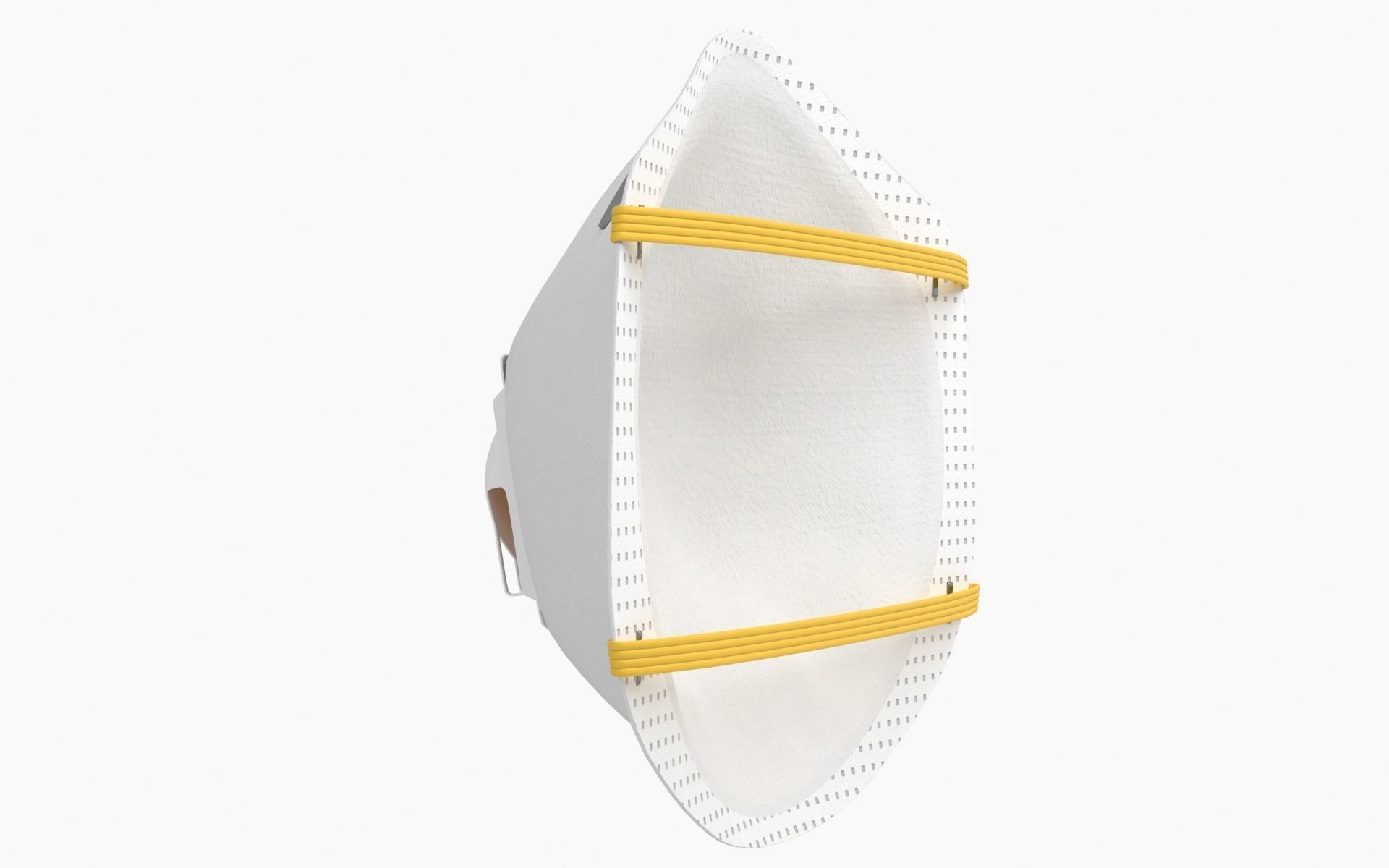 Mask Particulate Respirator 8511 Low-poly 3D model_9