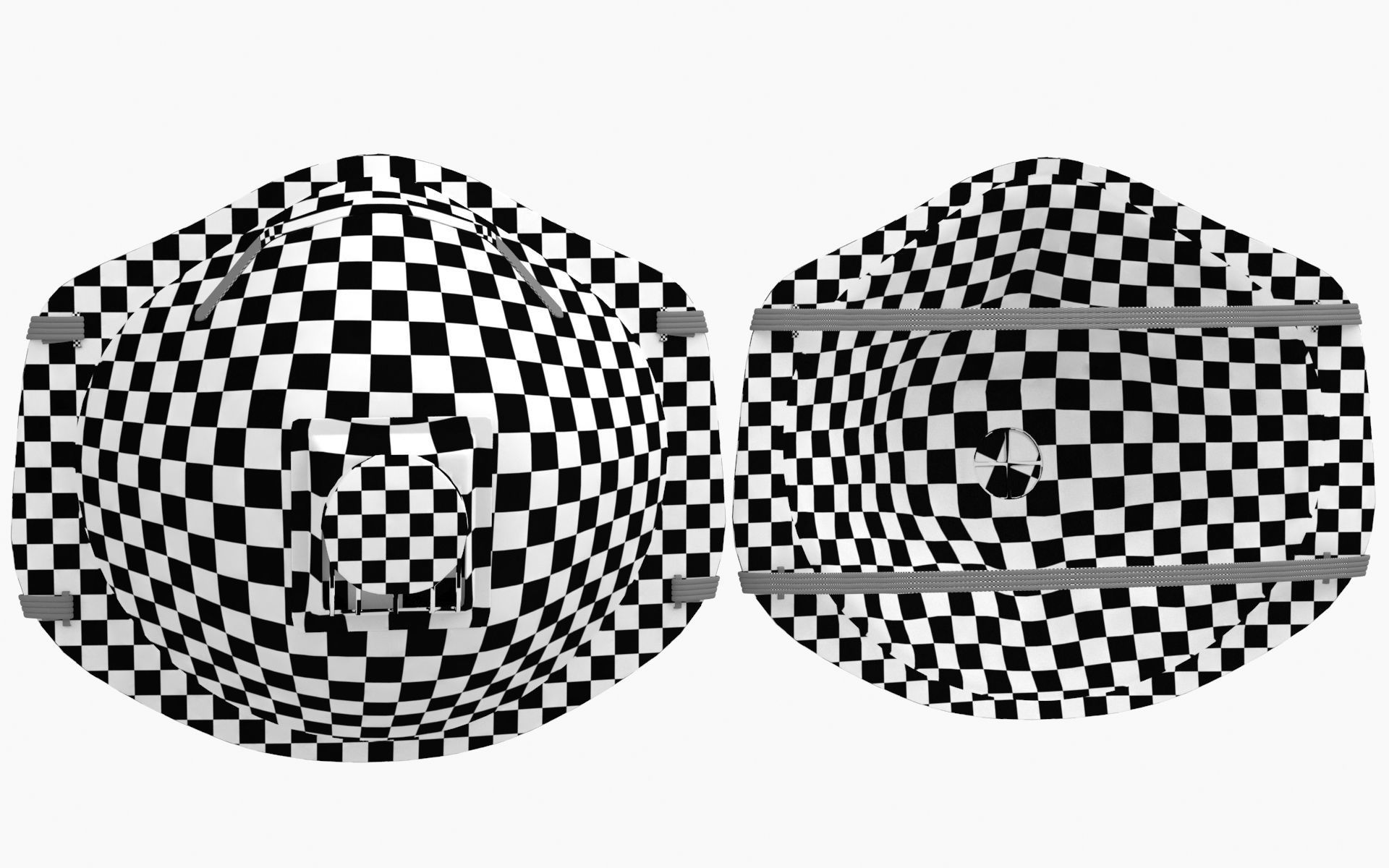 Mask Particulate Respirator 8511 Low-poly 3D model_19