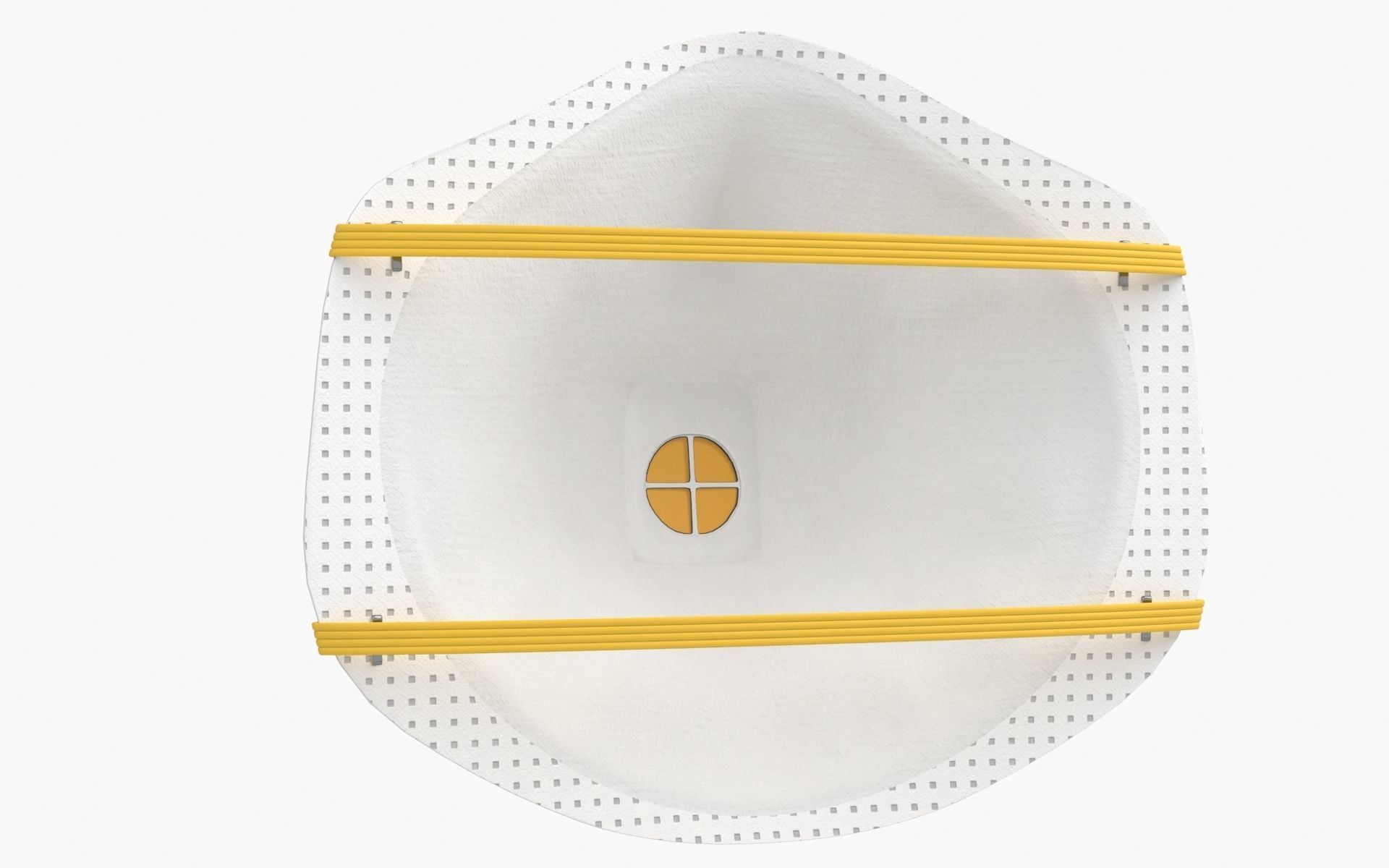 Mask Particulate Respirator 8511 Low-poly 3D model_8