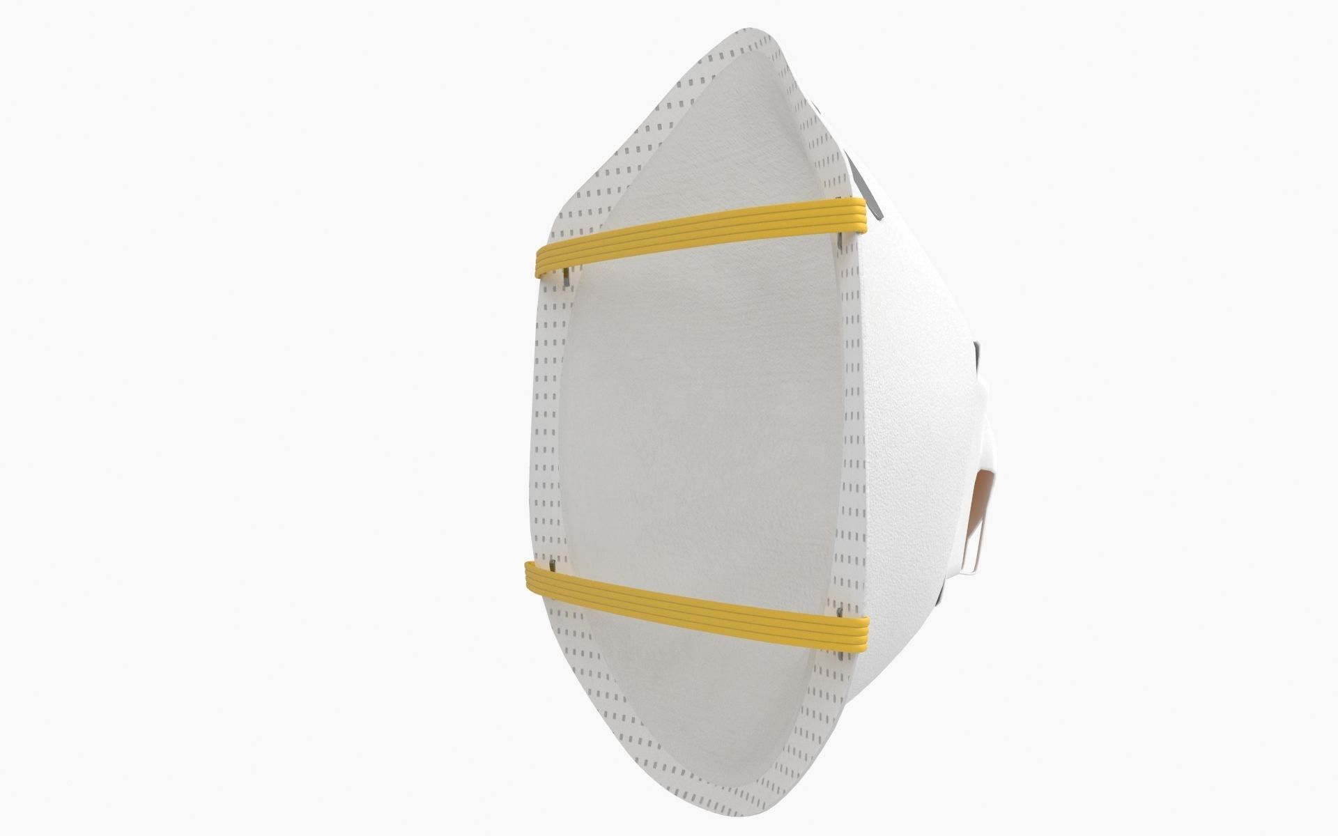 Mask Particulate Respirator 8511 Low-poly 3D model_6