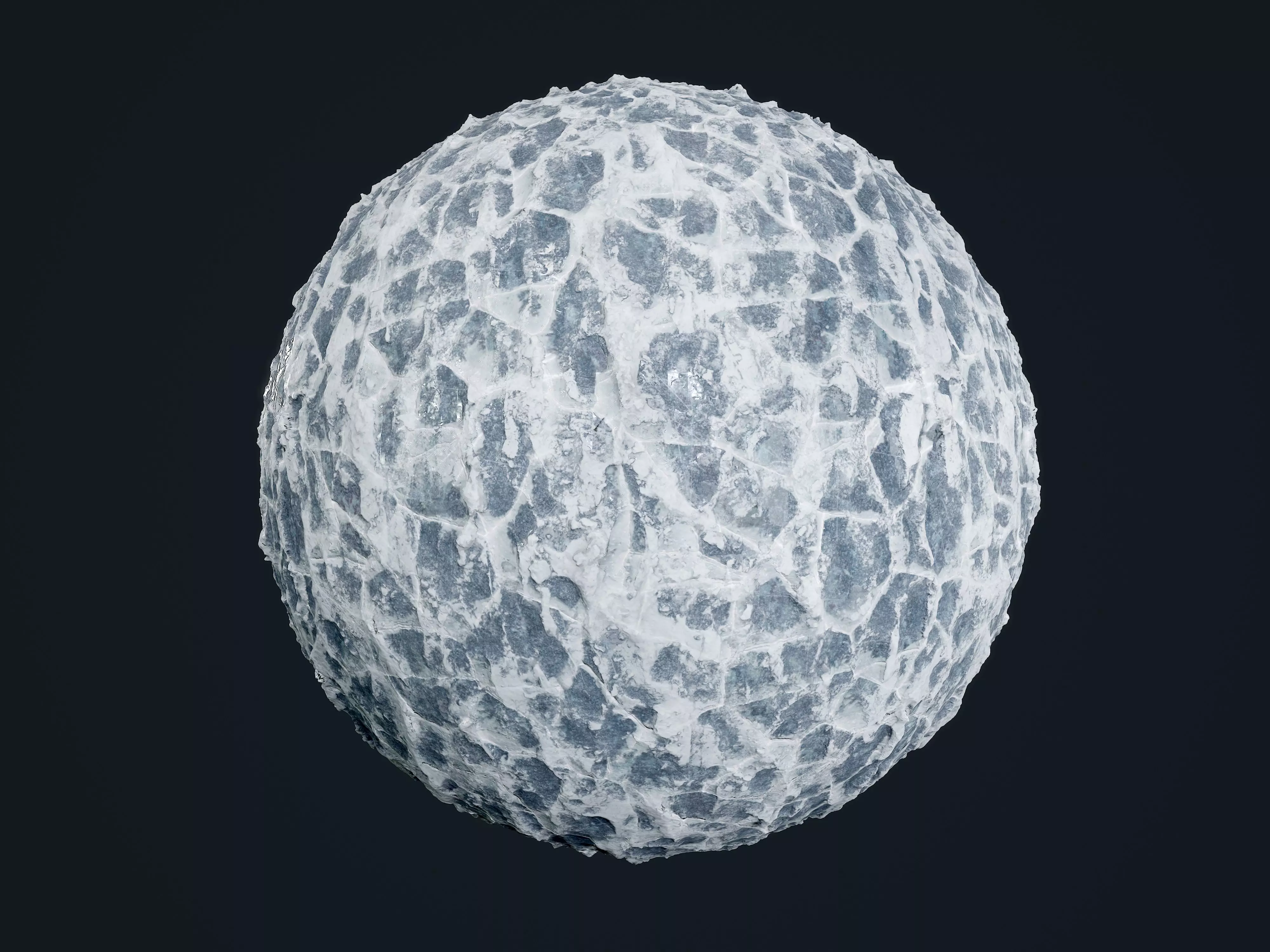 Snow Ice Ground Seamless PBR Texture 27 Texture | CGTrader