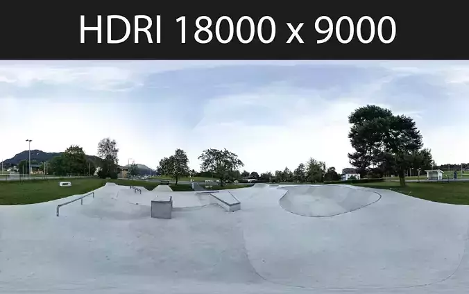 Skate Park HDRI hdr environment 3D model