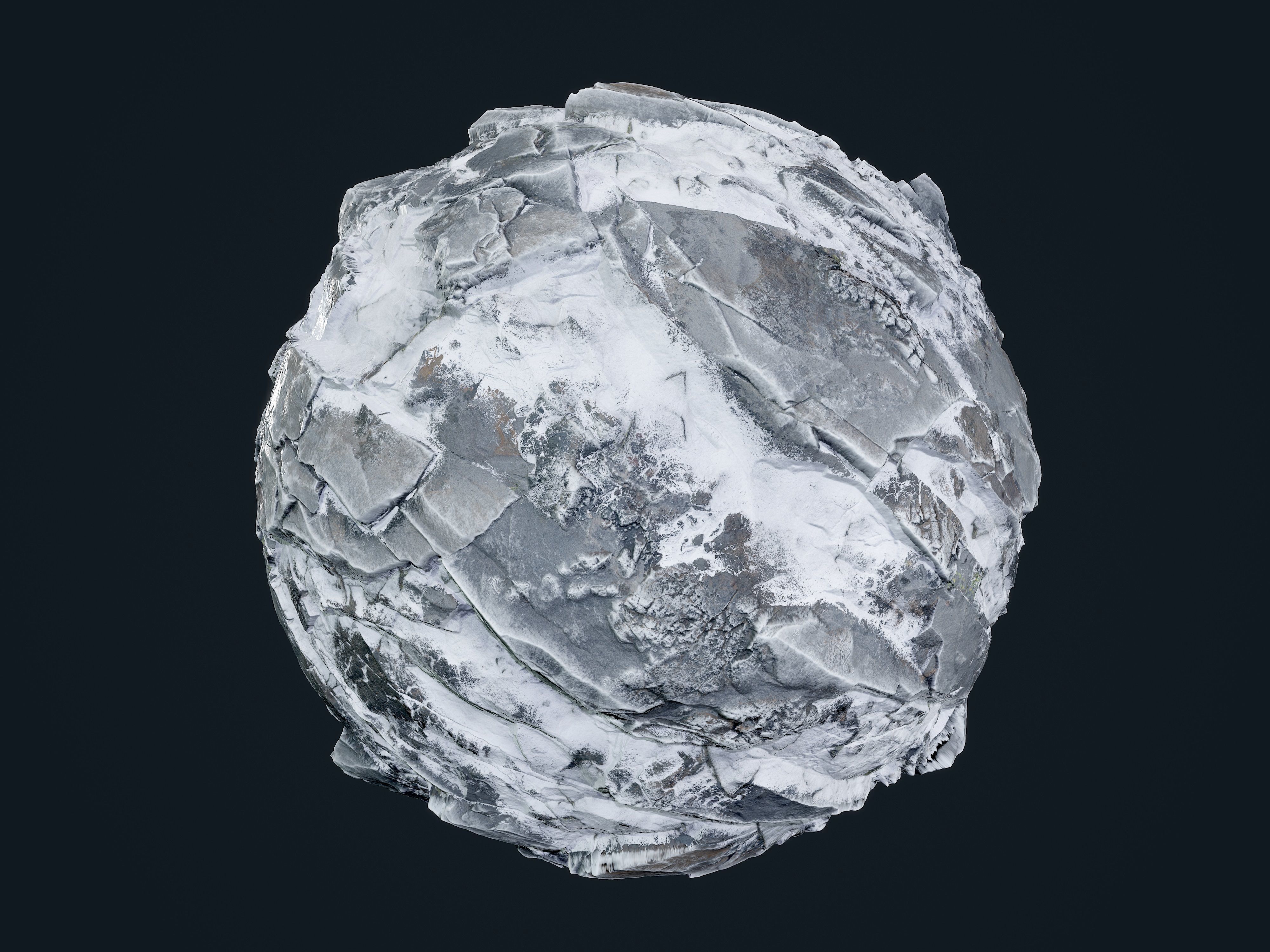 30 Snow Ice Ground Seamless PBR Texture Pack Texture_9