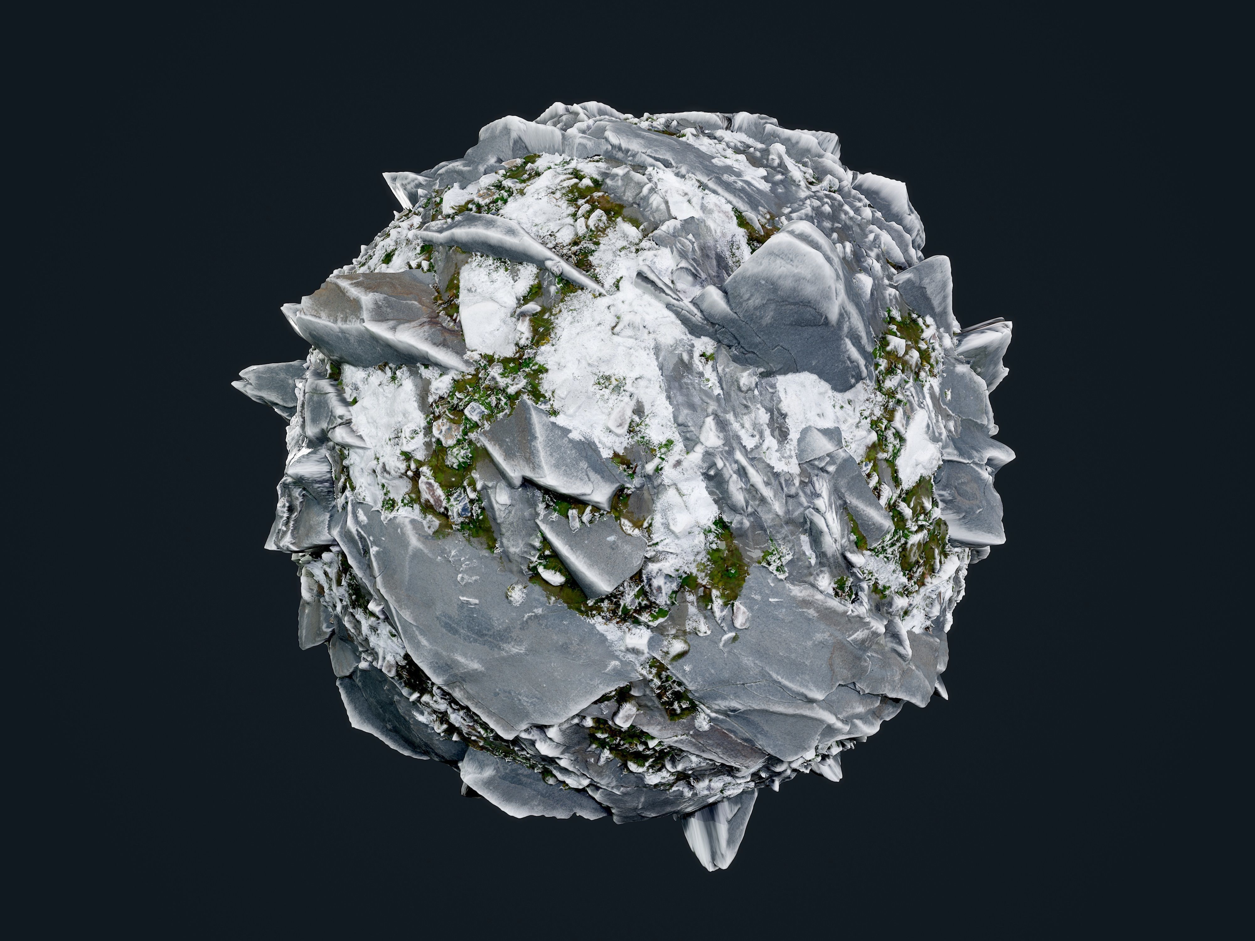 30 Snow Ice Ground Seamless PBR Texture Pack Texture_2