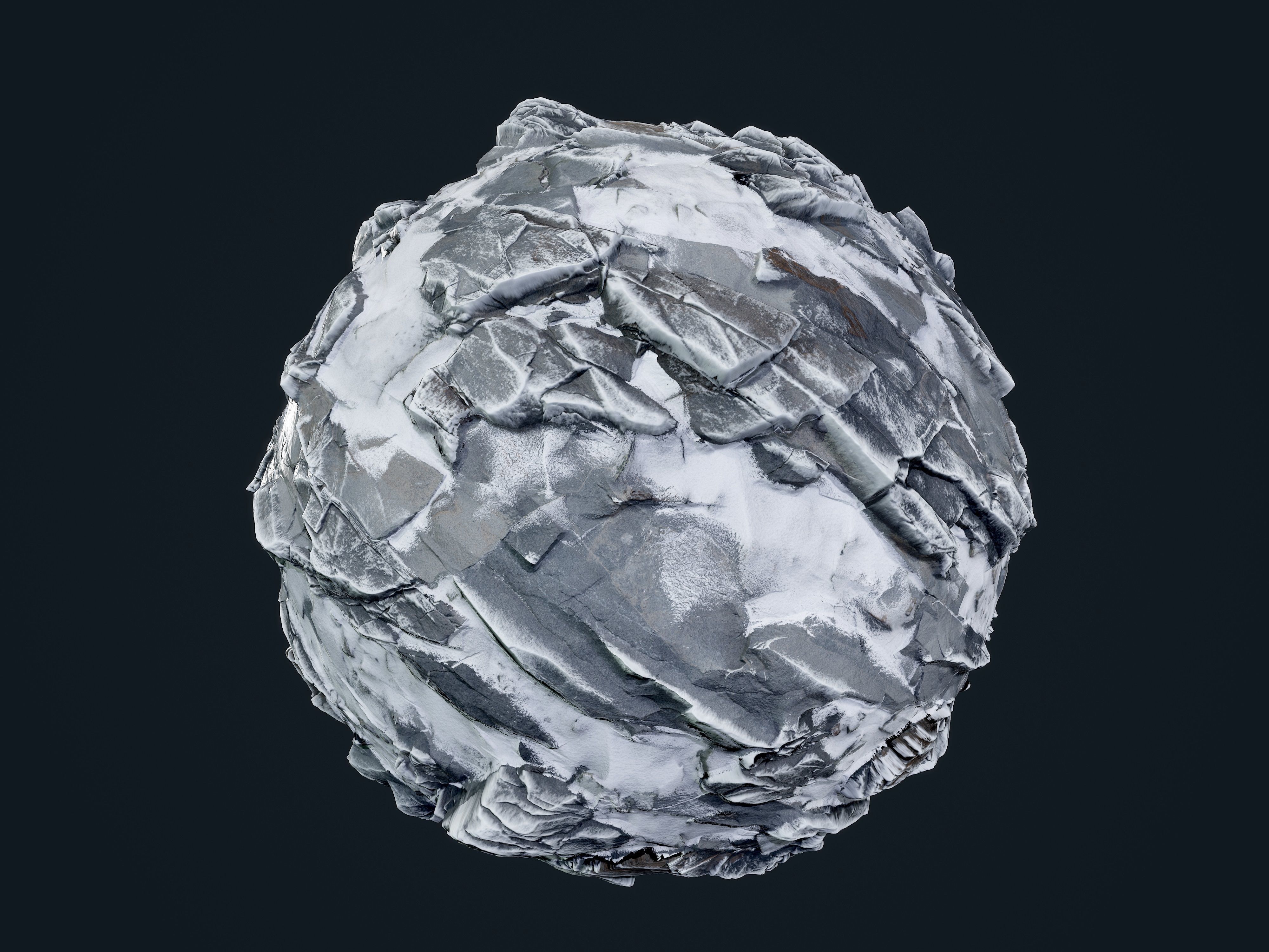 30 Snow Ice Ground Seamless PBR Texture Pack Texture_7