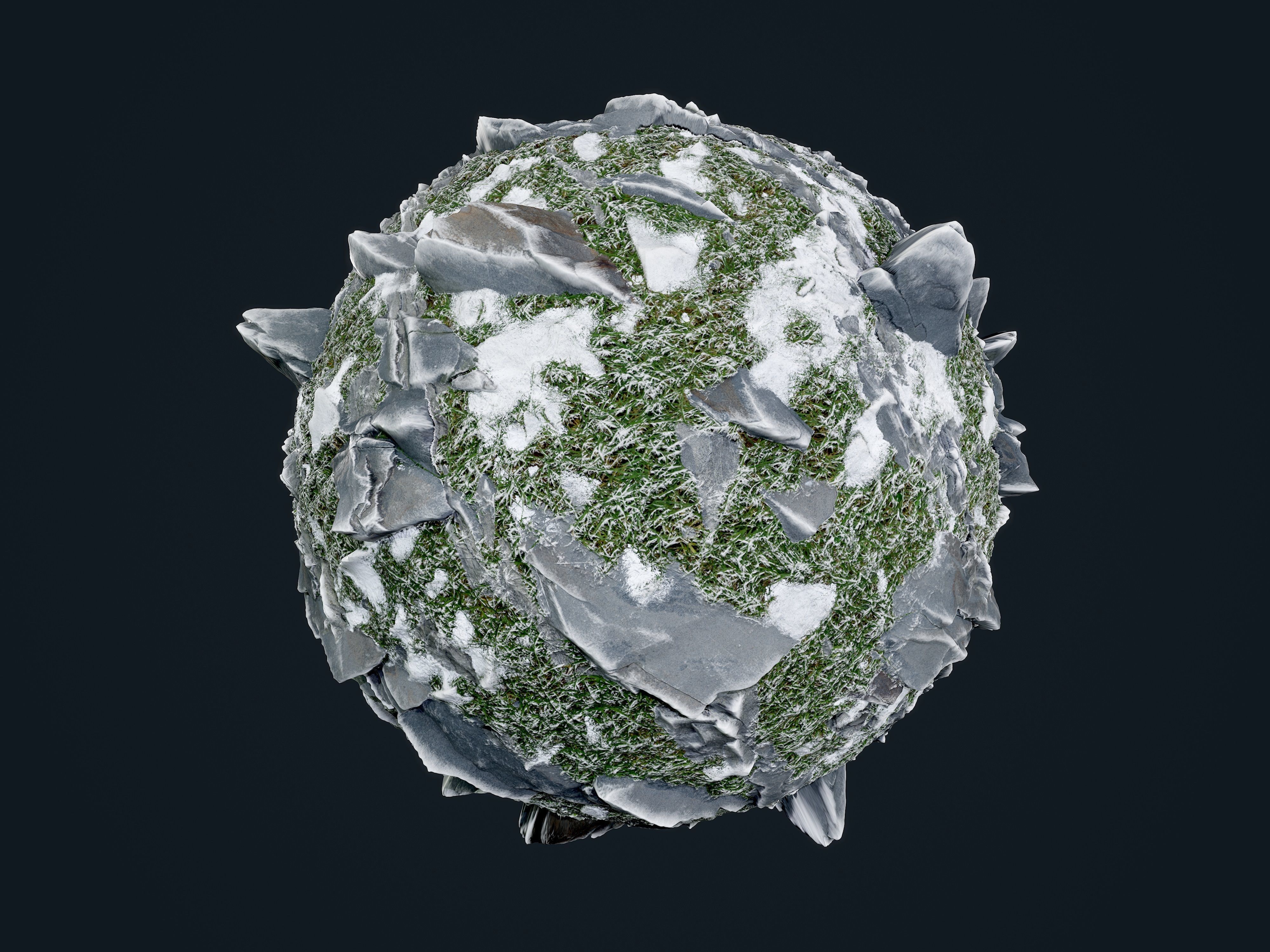 30 Snow Ice Ground Seamless PBR Texture Pack Texture_26