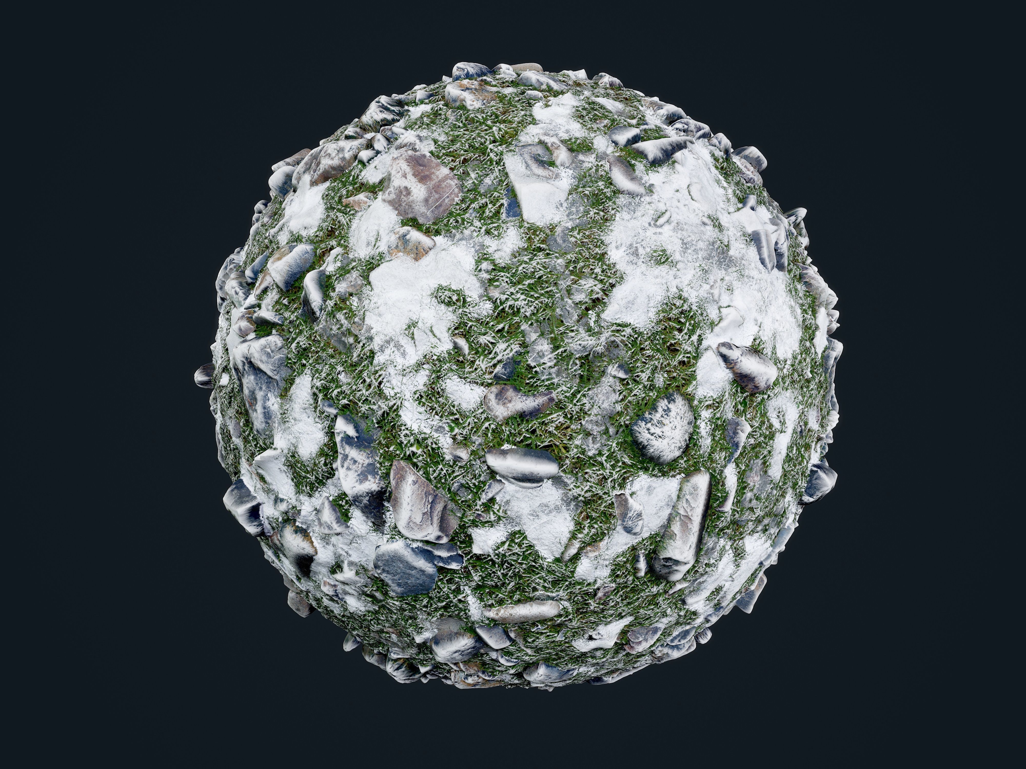 30 Snow Ice Ground Seamless PBR Texture Pack Texture_27