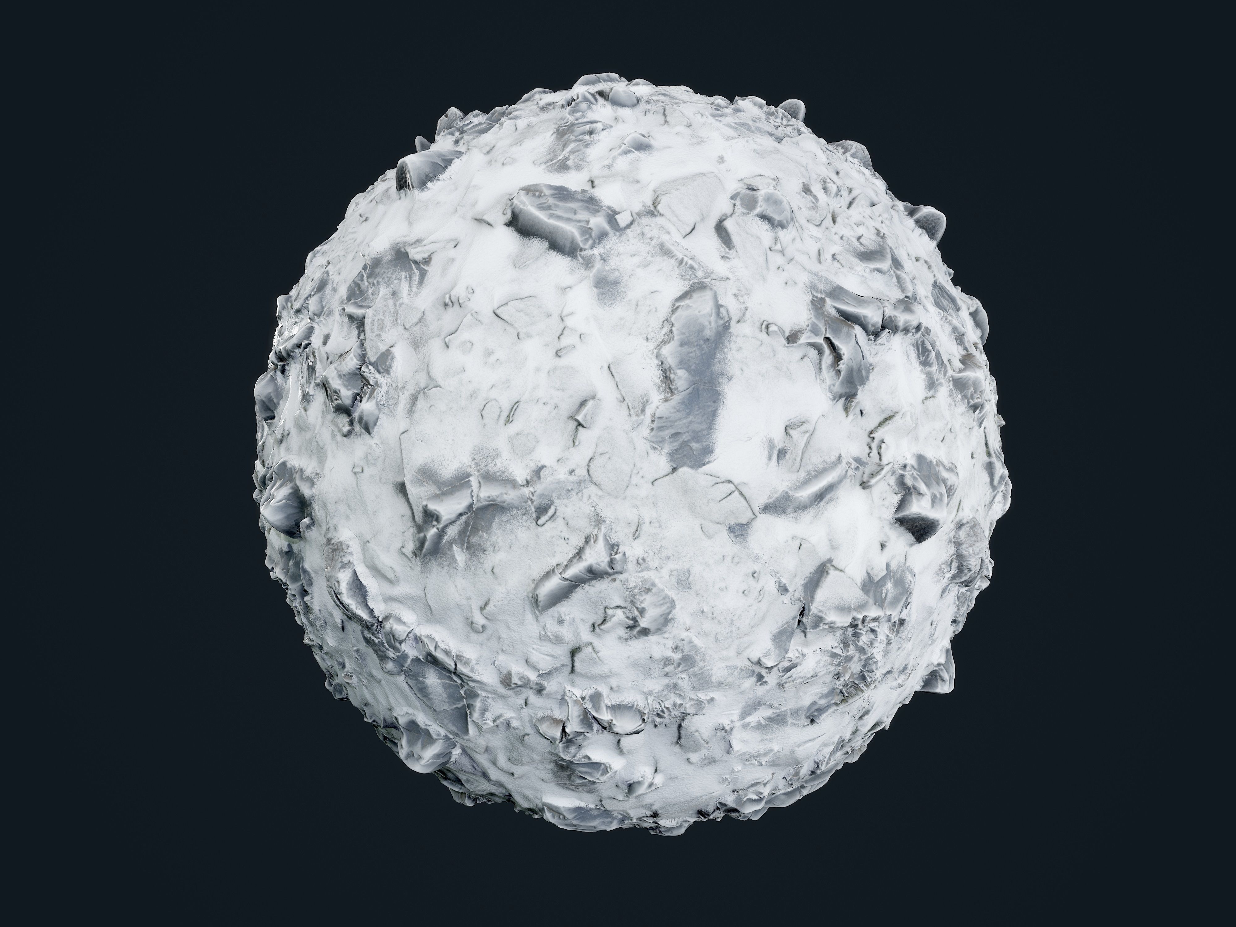 30 Snow Ice Ground Seamless PBR Texture Pack Texture_21