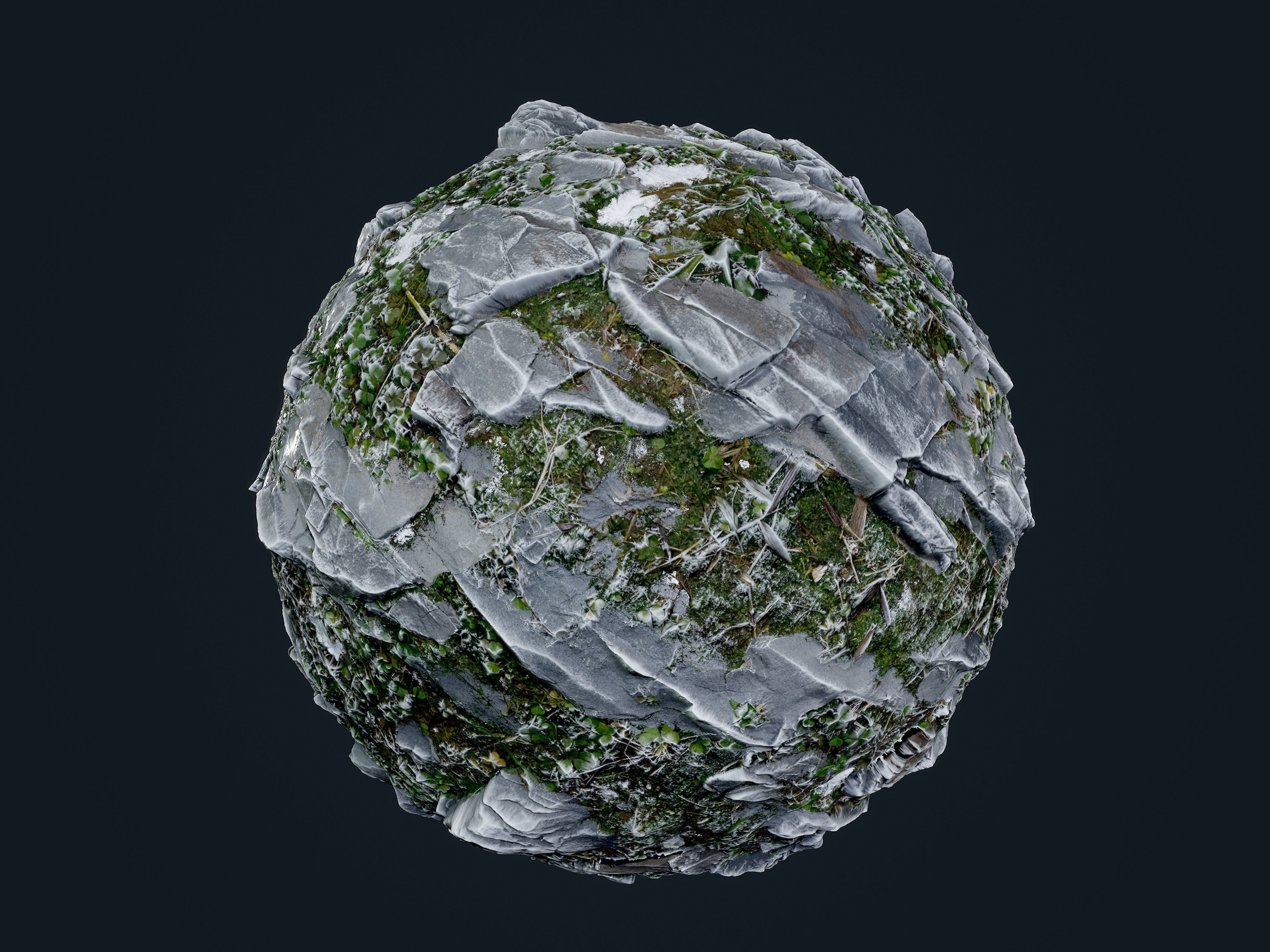 30 Snow Ice Ground Seamless PBR Texture Pack Texture_8