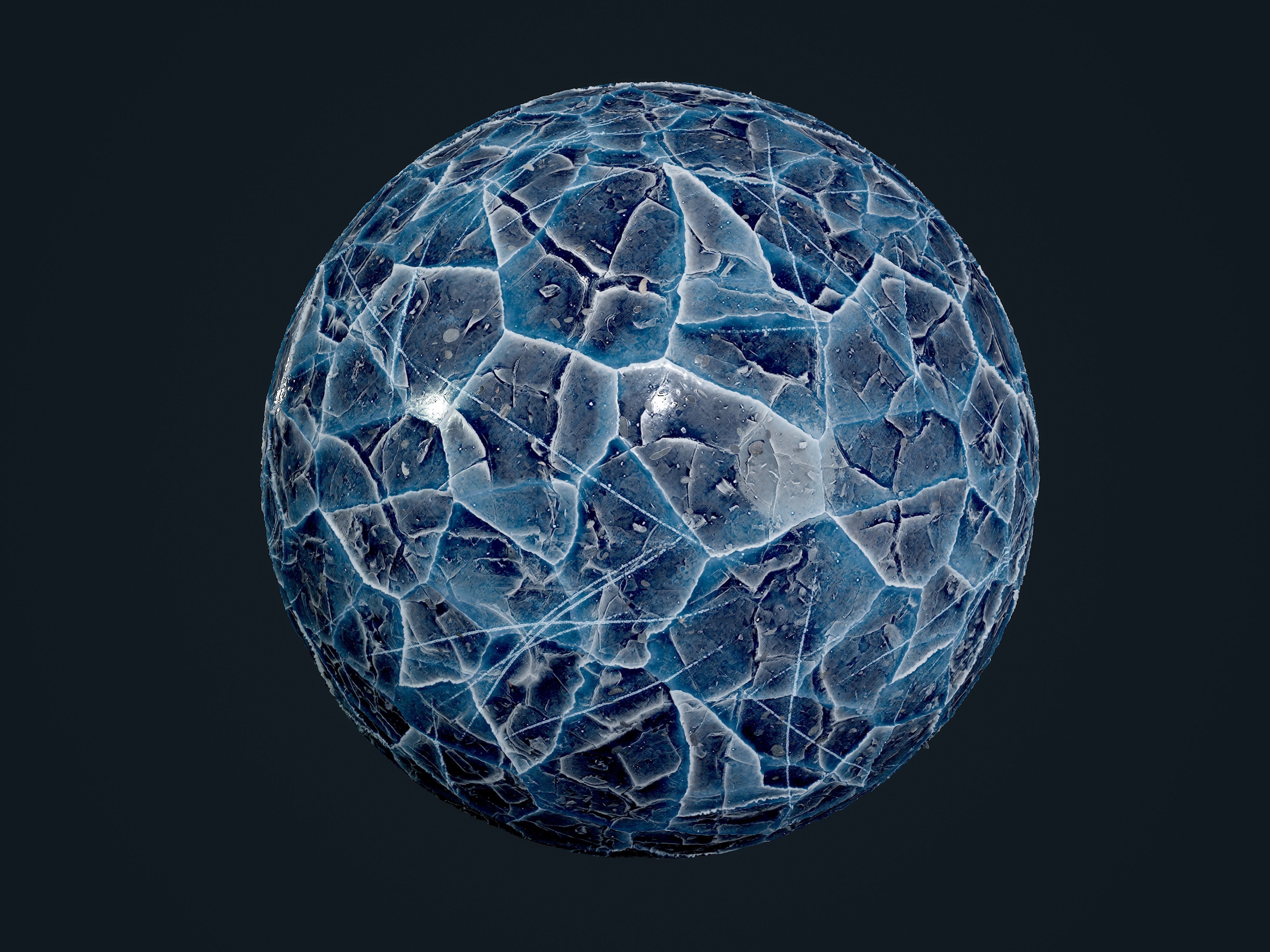 30 Snow Ice Ground Seamless PBR Texture Pack Texture_3