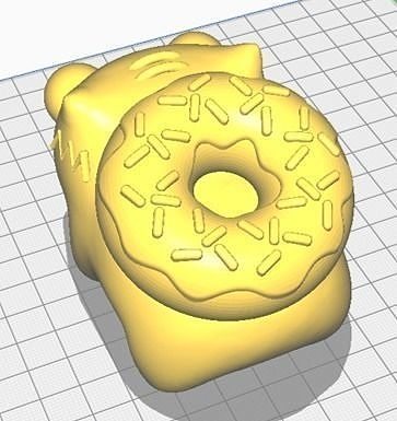 Homiesaur donut 3D print model