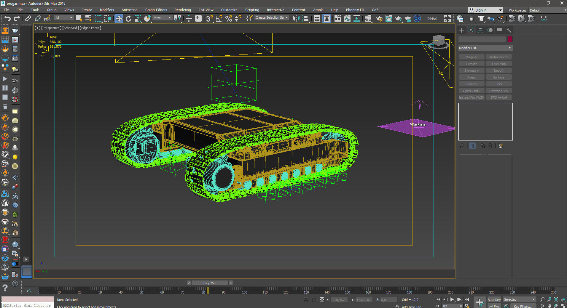Caterpillar 3D model rigging 3D model_4