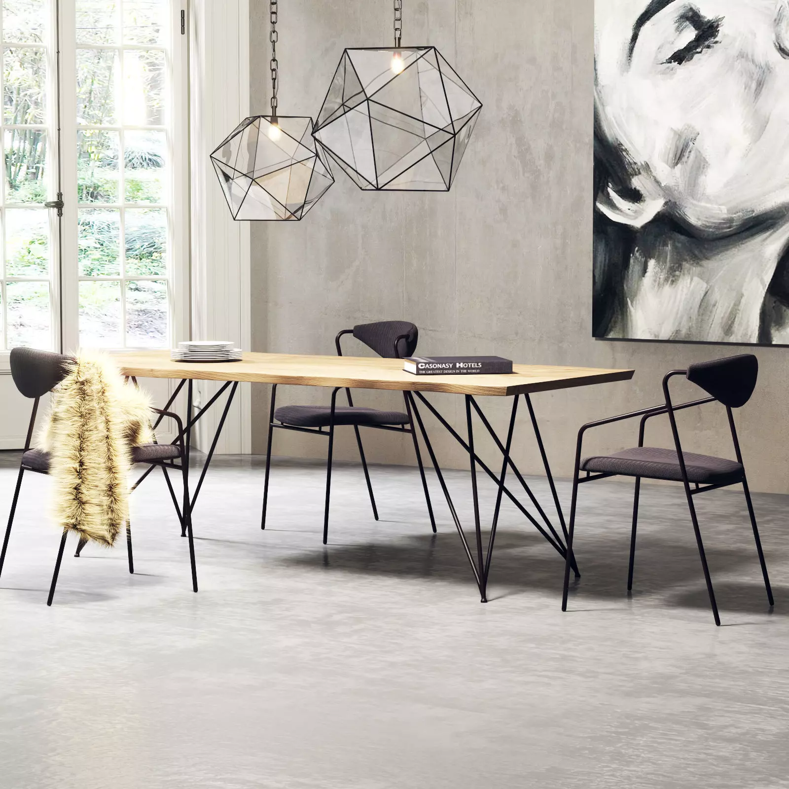 Dining Room Interior  209 3D model_0