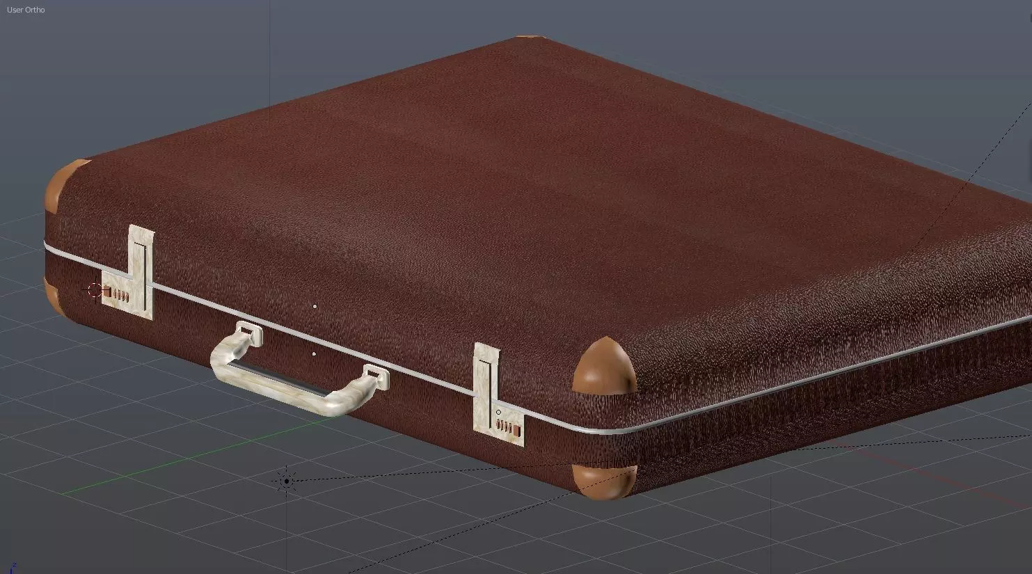 valise briefcase Free 3D model
