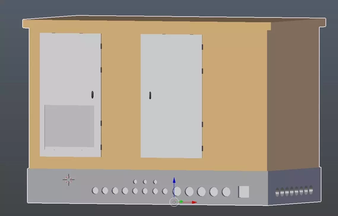 transformateur EDF Free 3D model