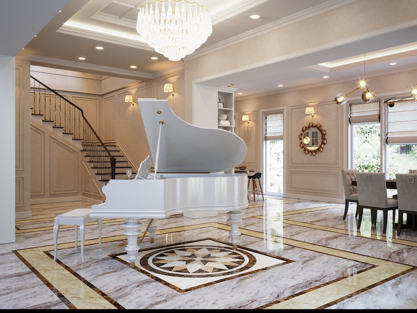 Vin Homes Villa  Scene for 3ds Max Corona Render 3D model 3D model_15