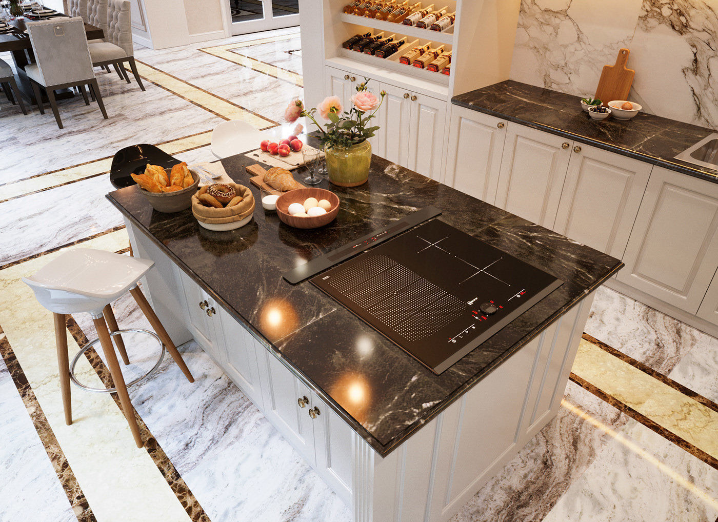 Vin Homes Villa  Scene for 3ds Max Corona Render 3D model 3D model_3