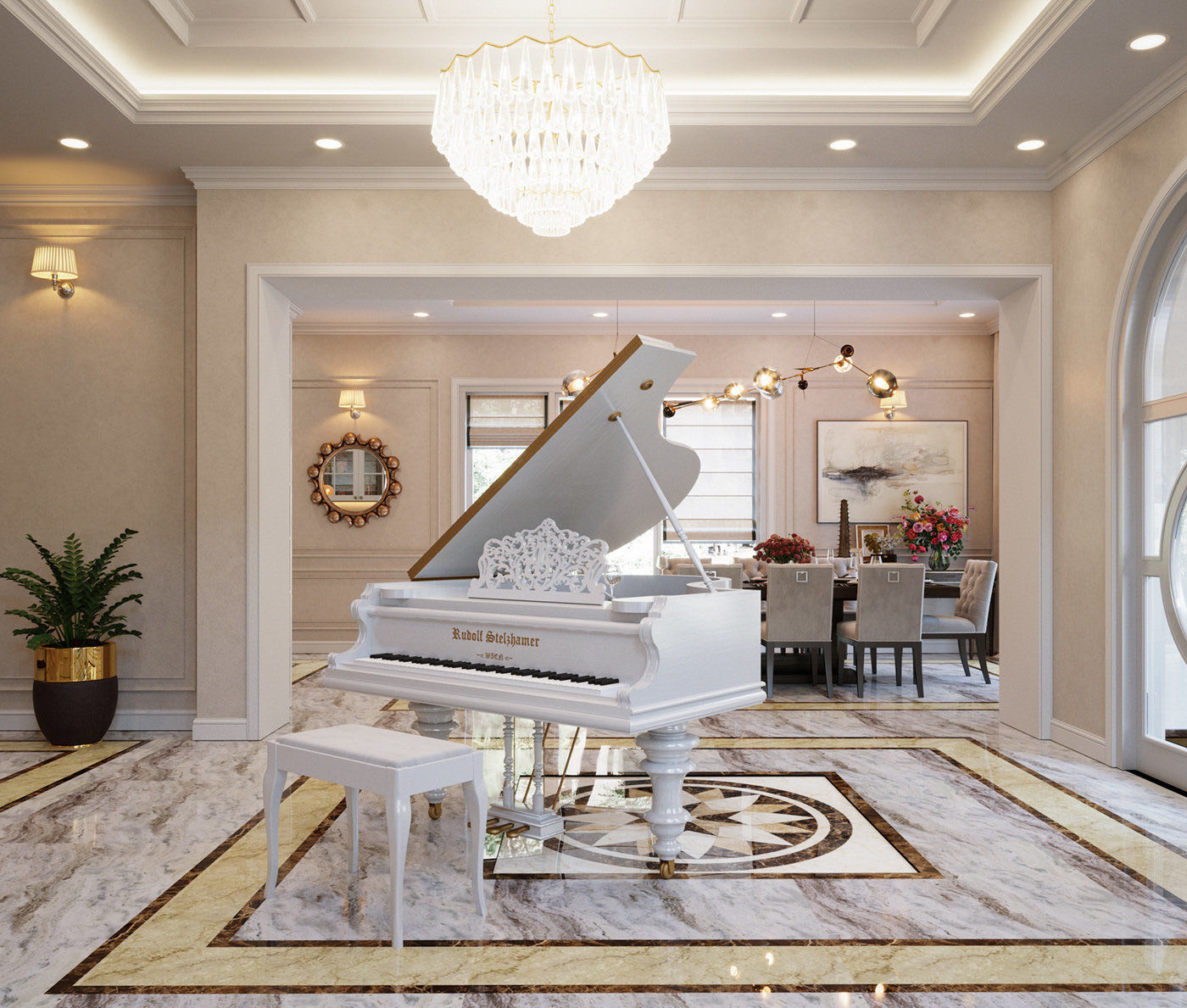 Vin Homes Villa  Scene for 3ds Max Corona Render 3D model 3D model_4