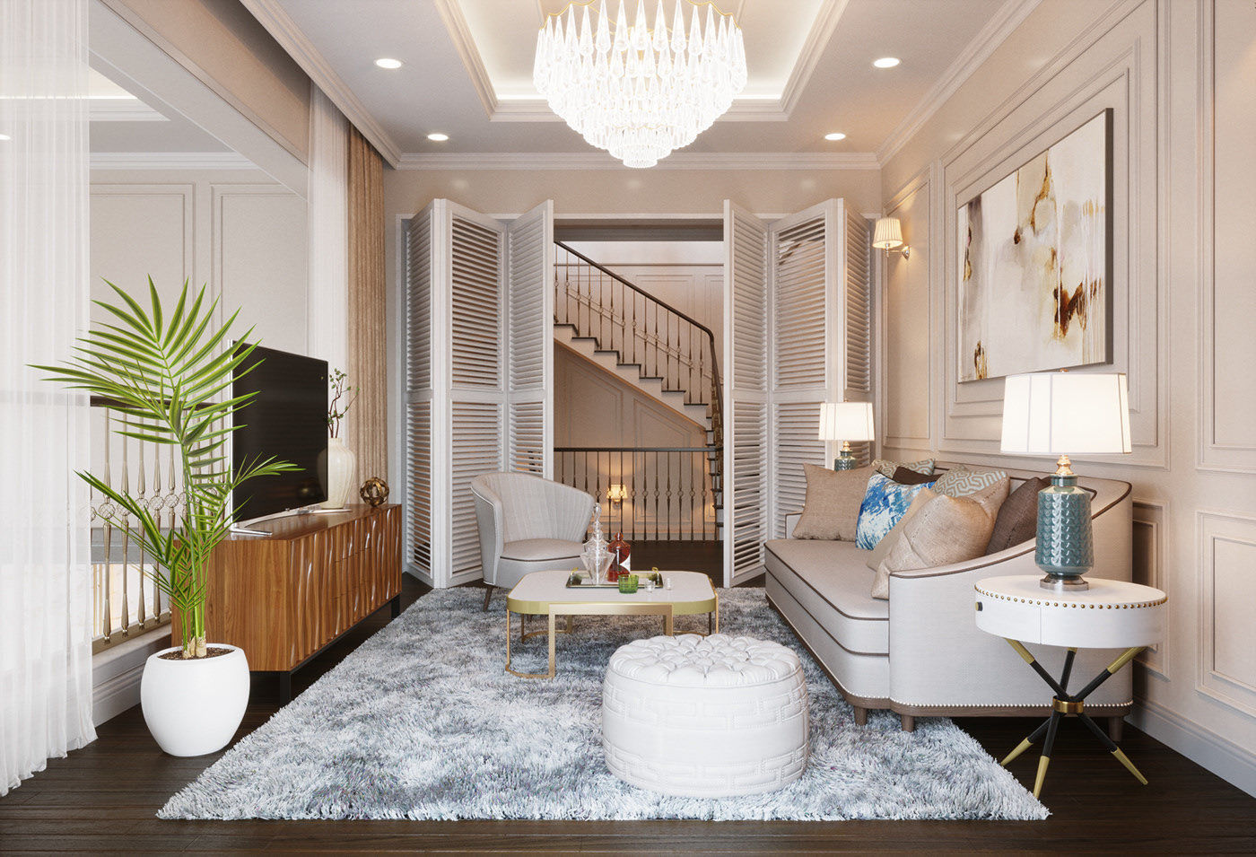 Vin Homes Villa  Scene for 3ds Max Corona Render 3D model 3D model_12