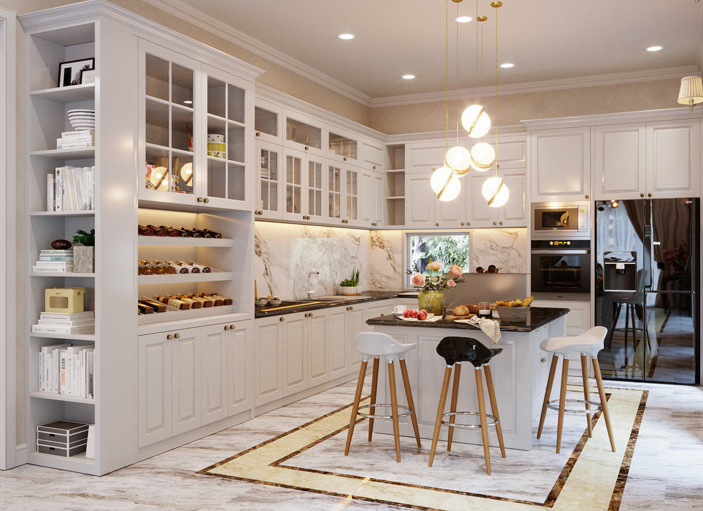 Vin Homes Villa  Scene for 3ds Max Corona Render 3D model 3D model_1