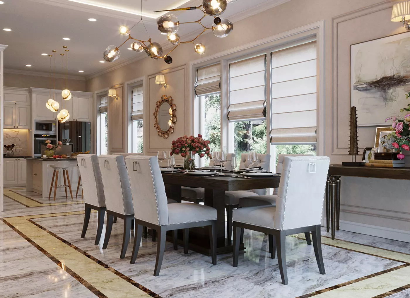 Vin Homes Villa  Scene for 3ds Max Corona Render 3D model 3D model_0