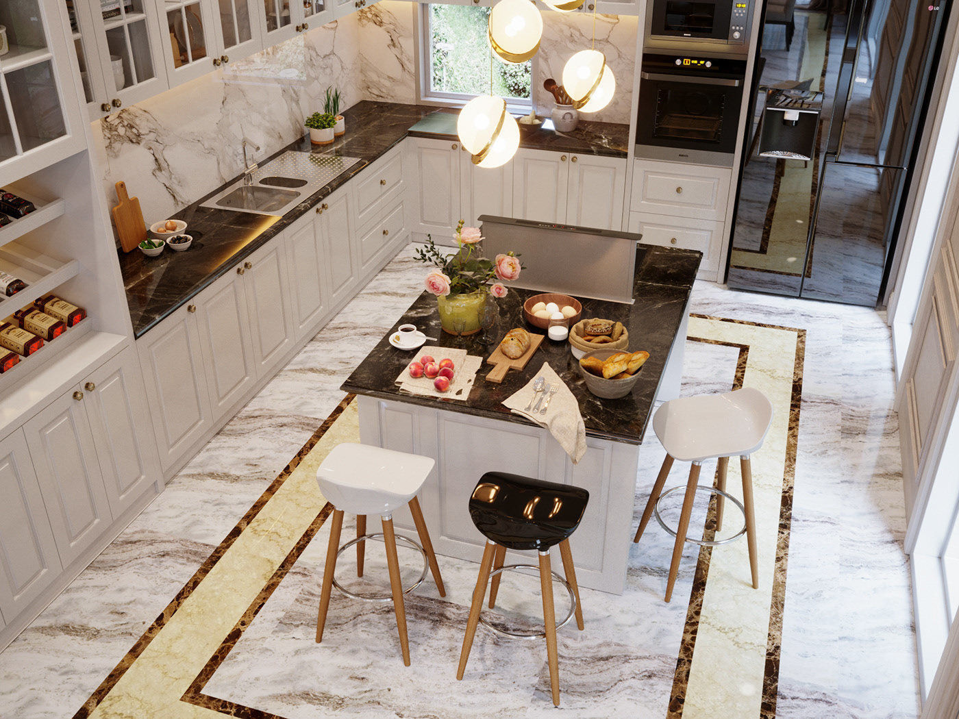 Vin Homes Villa  Scene for 3ds Max Corona Render 3D model 3D model_9