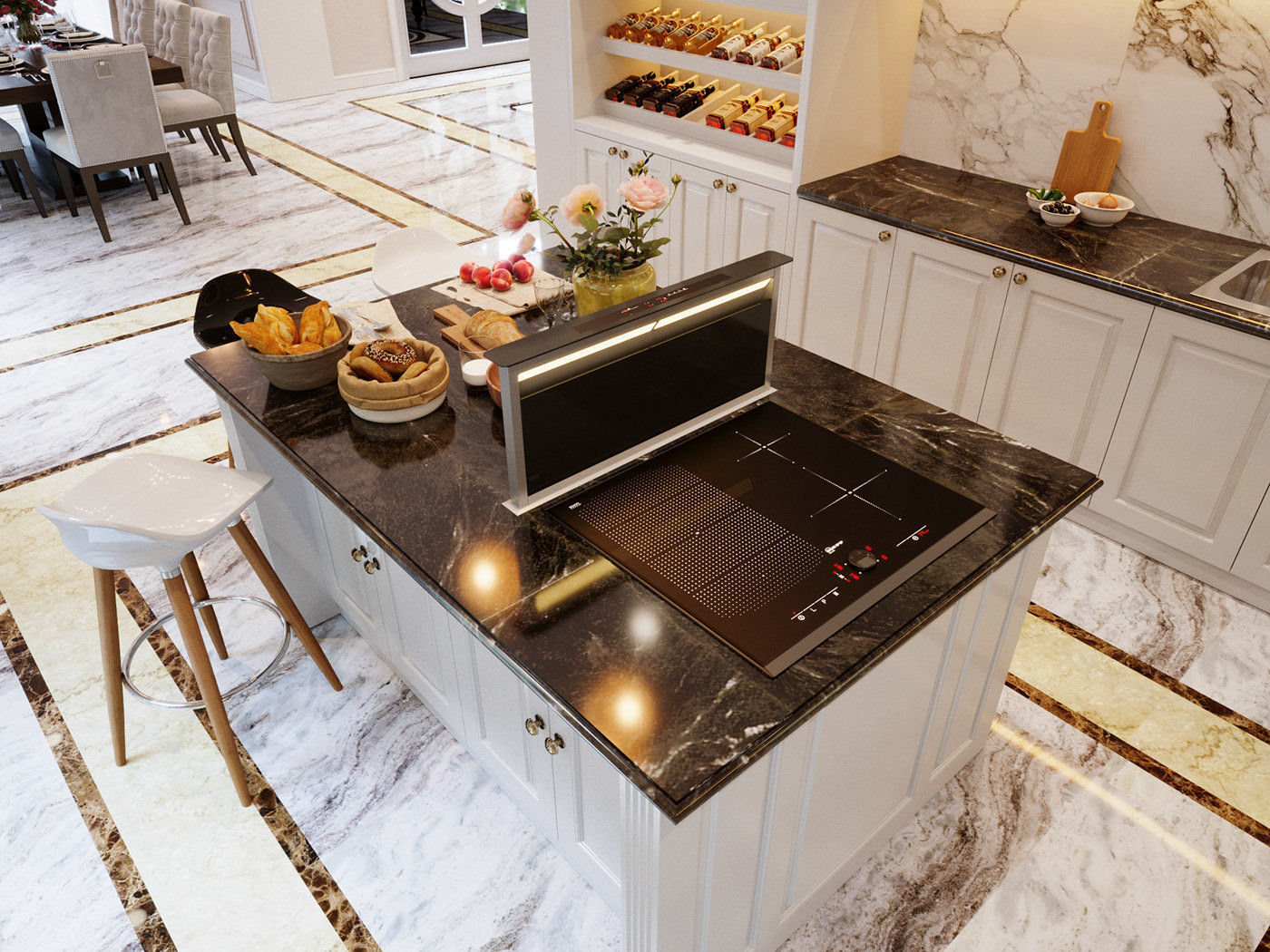 Vin Homes Villa  Scene for 3ds Max Corona Render 3D model 3D model_2