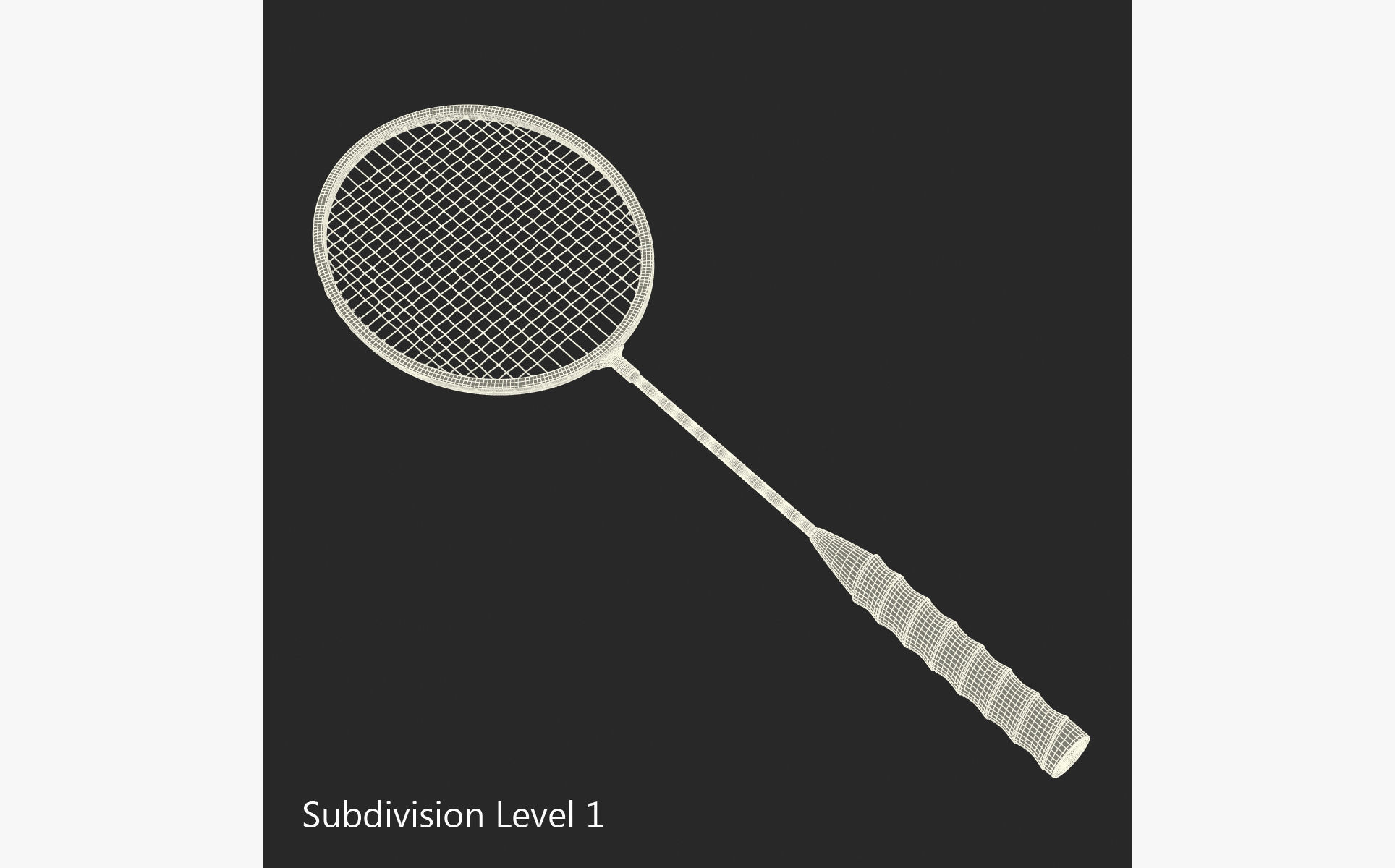 Badminton Racket Adidas 3D model_9