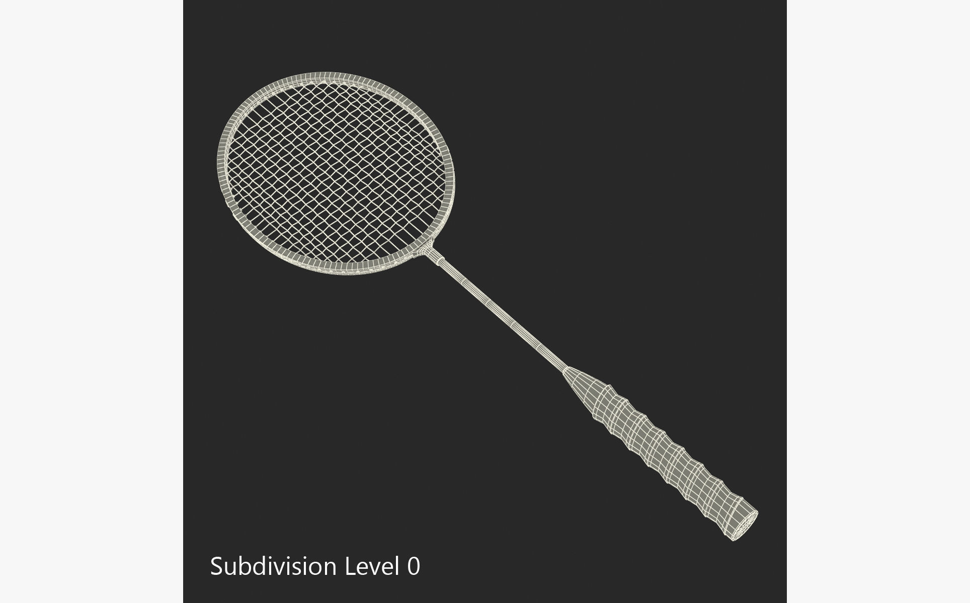 Badminton Racket Adidas 3D model_8
