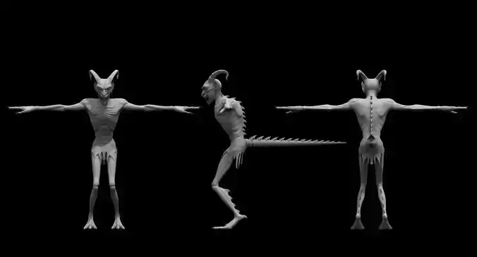 monster creature 3d model