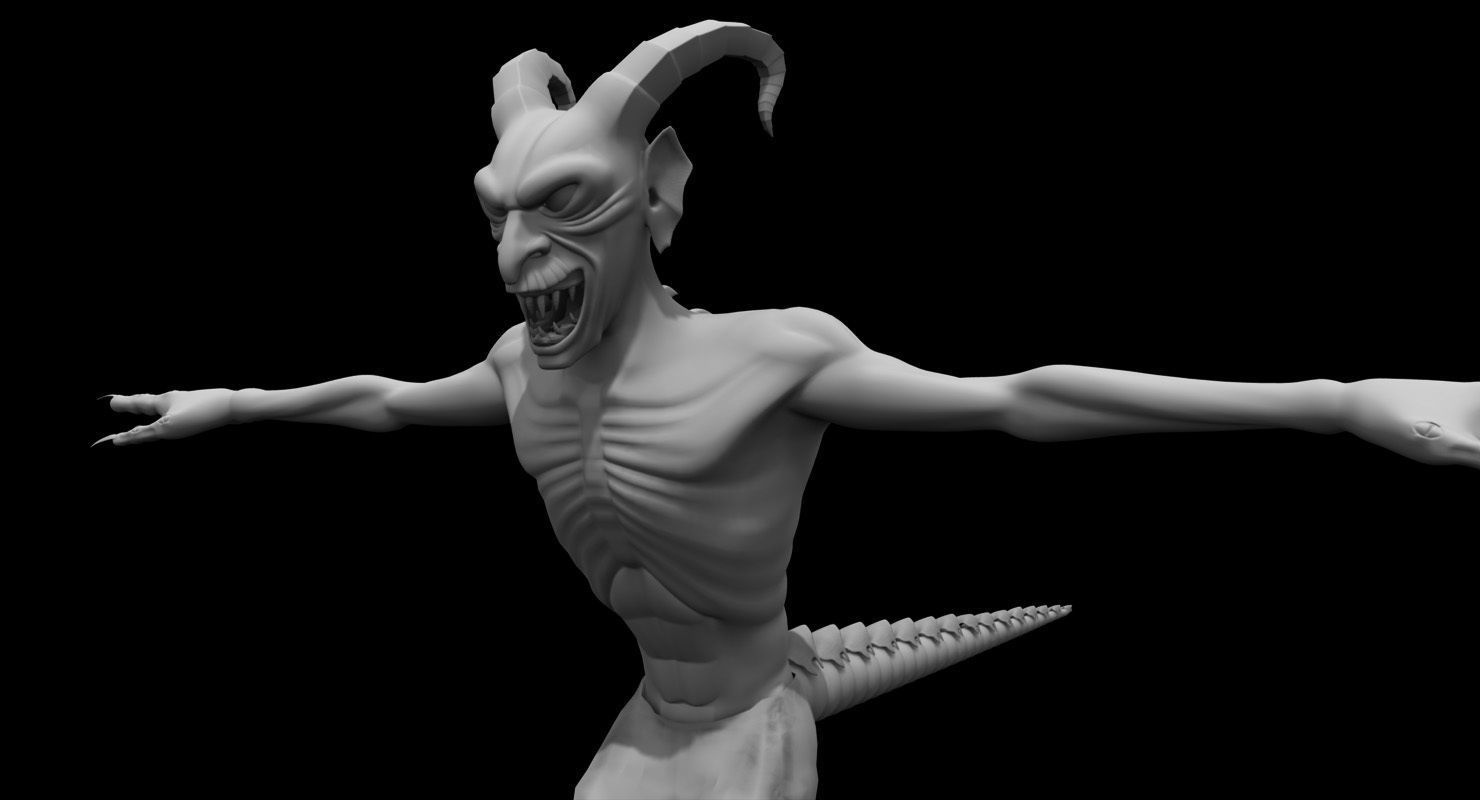 monster creature 3d model 3D model_1