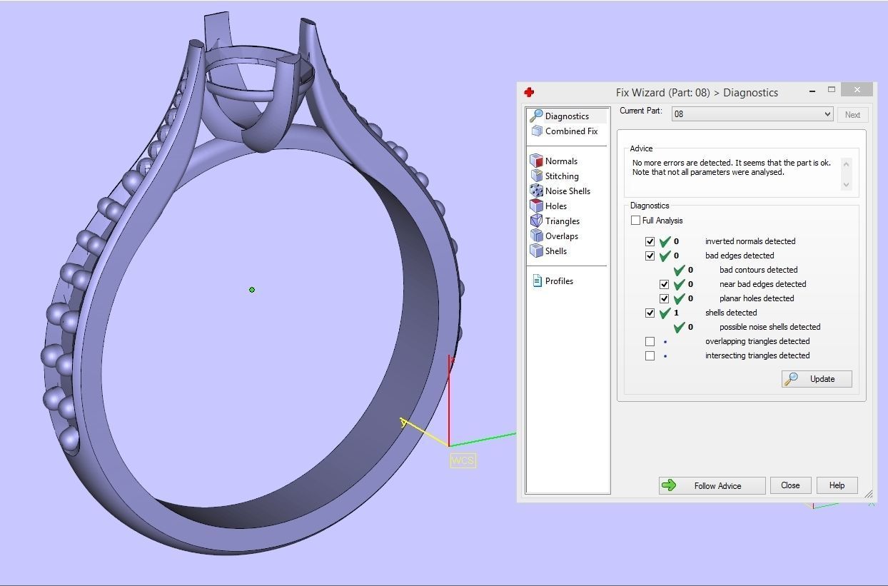 Ring with gems - 4 3D print model_8
