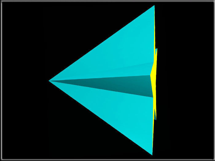 3D STAR two stars Low-poly 3D model_2