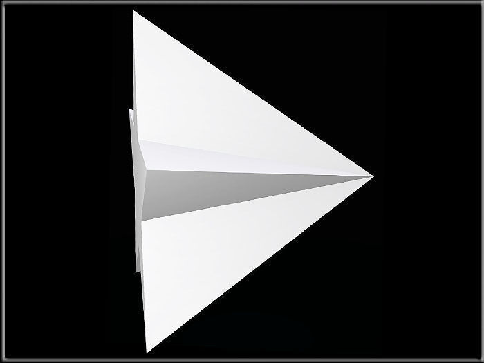 3D STAR two stars Low-poly 3D model_4